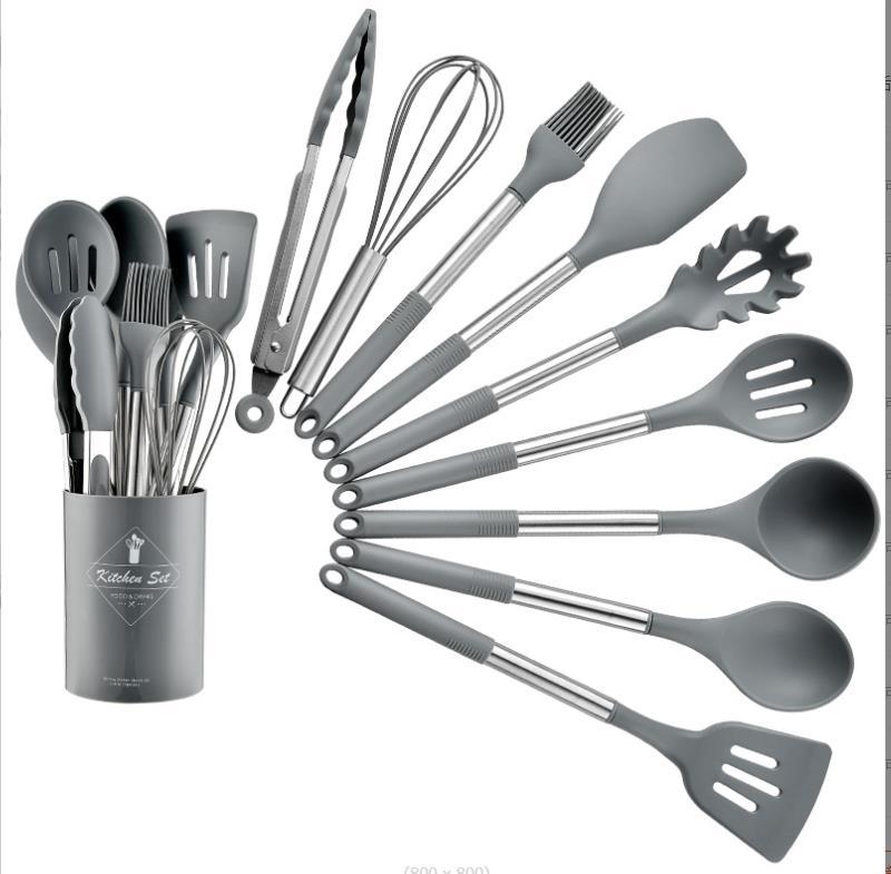 Heat Resistant Non-stick Pot Spoon Spatula Cooking Kitchen Tool Set
